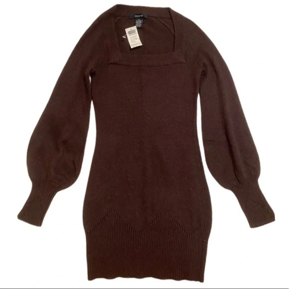 NWT Arden B. Brown Sweater Dress - Picture 5 of 10